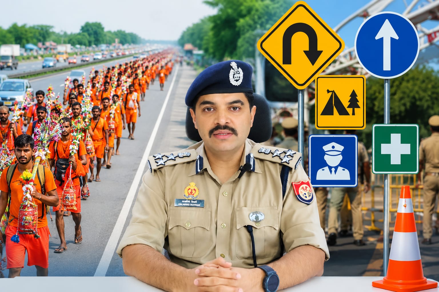 कांवड़ यात्रा में नहीं भटकेंगे श्रद्धालु, मेरठ रेंज में 476 स्थानों पर लगेंगे 1242 साइनेज