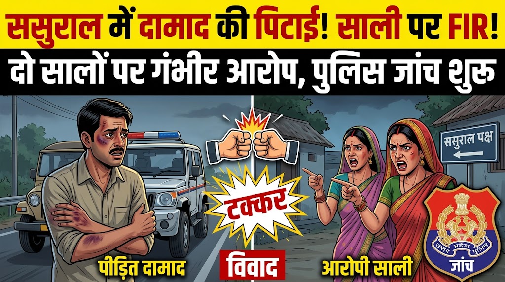 ससुराल बुलाकर मारपीट करने का आरोप, दो सालों पर मुकदमा दर्ज; पुलिस ने शुरू की जांच