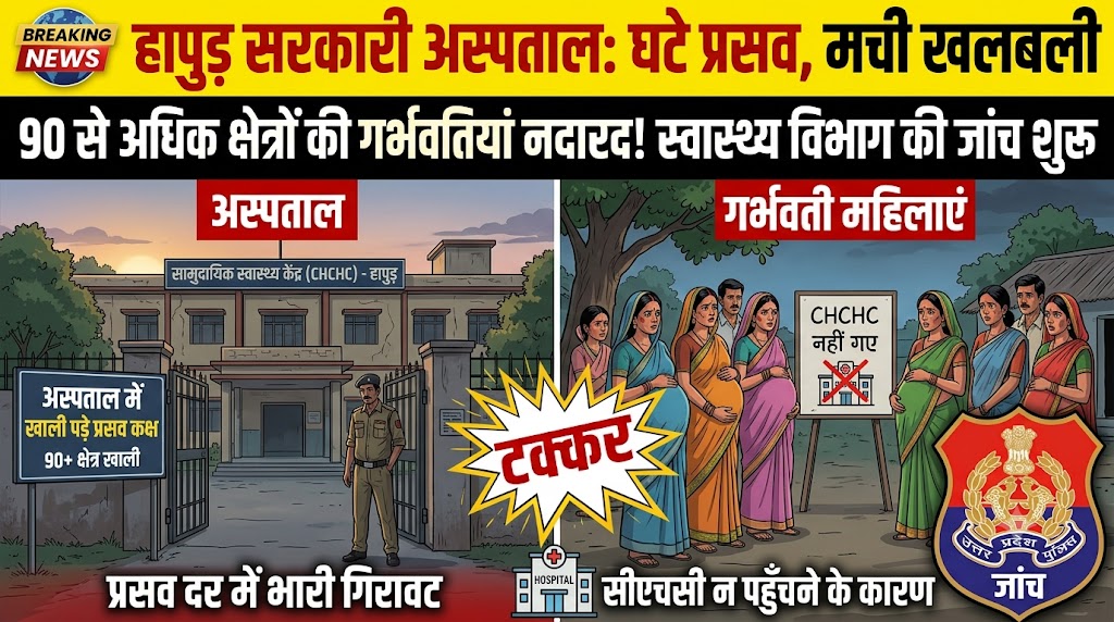 हापुड़ में सरकारी अस्पतालों में घटे प्रसव, 90 से अधिक क्षेत्रों की गर्भवतियां नहीं पहुंचीं सीएचसी; स्वास्थ्य विभाग ने शुरू की जांच