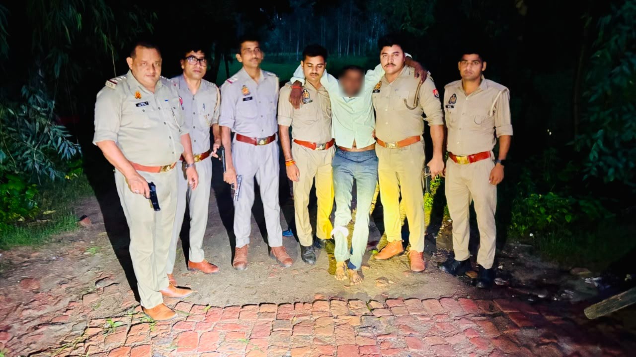 नाबालिग बहनों से दरिंदगी का आरोपी पुलिस मुठभेड़ में दबोचा, पैर में लगी गोली