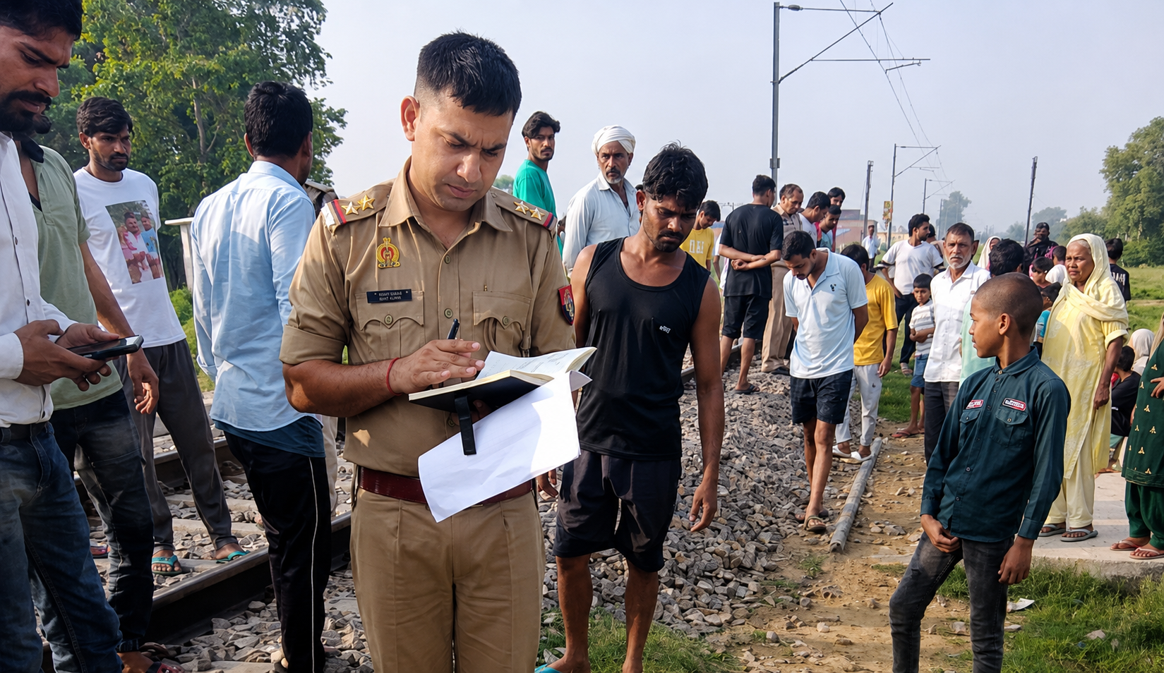 हापुड़ में दर्दनाक हादसा: ईयरफोन लगाकर ट्रैक पर बैठा युवक ट्रेन की चपेट में आया